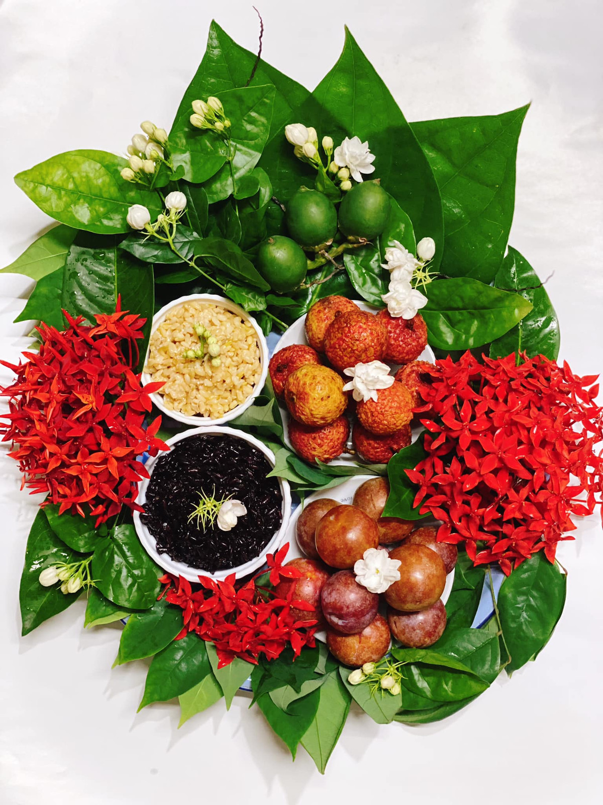 Qủa mận, quả vải là thứ không thể thiếu trong ngày Tết Đoan Ngọ. Ảnh: Bich Truong