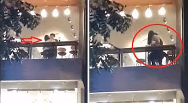 Quán cà phê, nơi công cộng là nơi có nhiều người tụ tập với đủ tầng lớp, lứa tuổi nên những hành động phản cảm rất đáng lên án. Ảnh: Facebook