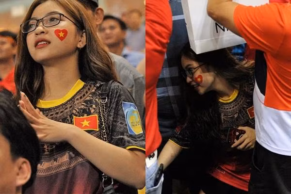 Mặc dù trước đó Tiến Linh đã ghi bàn nhưng đến khi Quang Hải ghi bàn tiếp theo thì nàng hot girl xứ Quảng này mới đăng bài chúc mừng.