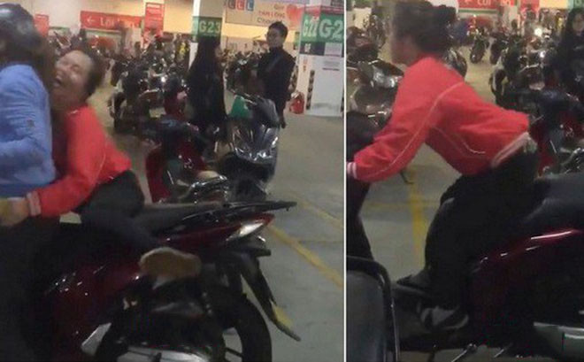 Những khoảnh khắc hội chị em chân ngắn có hạn nhưng đánh đu với những chiếc xe cao như xe ga, xe phân khối lớn... cũng thu hút hàng trăm bình luận hài hước trên MXH.