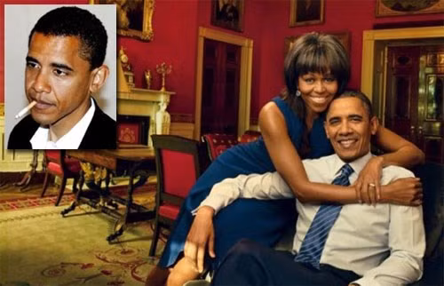 Năm 2011, bà Michelle tiết lộ cuối cùng thì chồng bà cũng đã thành công trong việc từ bỏ thói quen hút thuốc. Trước đó, việc Tổng thống Obama nghiện thuốc lá là một trong những đề tài bán tán trên truyền thông Mỹ.