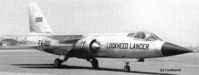 Lockheed CL-1200 Lancer là phiên bản cải tiến từ F-104 do Lockheed chế tạo vào cuối những năm 1960, nhằm cạnh tranh với F-5 Tiger trong chương trình máy bay chiến đấu xuất khẩu cho các đồng minh. Lancer đã thua F-5 trong cuộc đua và chỉ có một mẫu thử nghiệm được chế tạo. Ảnh: Lockheed