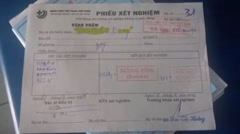 Kết quả ông D nhận được từ Medlatec không khớp với kết quả của bệnh viện Thể thao.