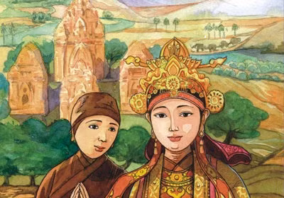 Tháng 8 năm Mậu Thân (1308), công chúa về đến kinh đô Thăng Long. Theo di mệnh của Thái thượng hoàng Trần Nhân Tông, công chúa xuất gia ở núi Trâu Sơn (nay thuộc Bắc Ninh ) vào năm 1309.