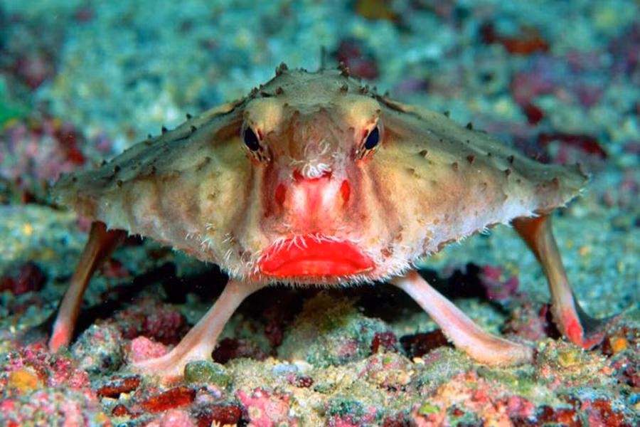 Đôi môi đặc biệt của chúng có thể được sử dụng để thu hút bạn tình hoặc ngụy trang cho việc săn mồi.