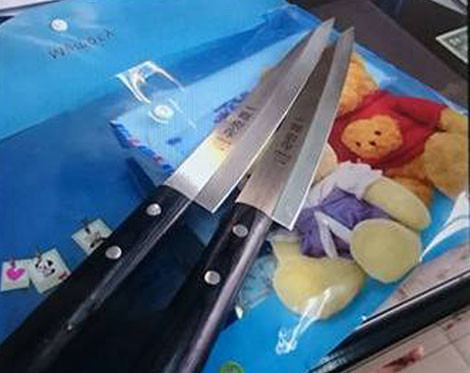 Cặp dao mà Long "Ma" luôn mang bên mình khi trốn truy nã.