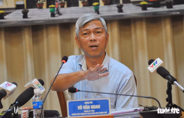 Ông Võ Văn Hoan nói về việc thất lạc bản đồ quy hoạch Thủ Thiêm - Ảnh: TỰ TRUNG
