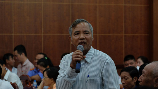 Cử tri Lê Đình Hoàng (huyện Long Thành) bức xúc đặt câu hỏi về xử lý sai phạm của bà Phan Thị Mỹ Thanh