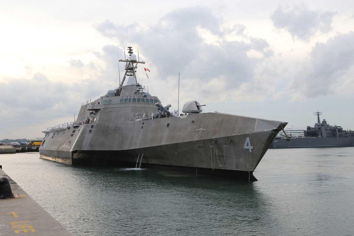 Trước đó, vào năm 2015, tàu LCS 2 cũng thuộc lớp Independence của Hải quân Mỹ cũng được chấm điểm "E" tương tự. Nguồn ảnh: Pinterest.