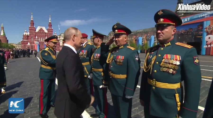 Sau lễ duyệt binh đích thân Tổng thống Nga Vladimir Putin cảm ơn các tướng lĩnh và sĩ quan Nga tham gia cuộc duyệt binh. Cuộc duyệt binh mừng Ngày Chiến Thắng phát xít chính thức kết thúc tốt đẹp.