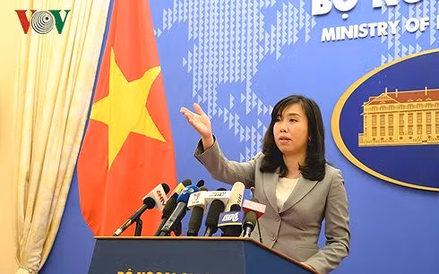 Người phát ngôn Bộ Ngoại giao Lê Thị Thu Hằng.