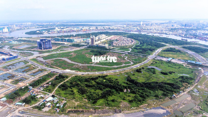 Một góc Khu đô thị mới Thủ Thiêm - Ảnh: NAM TRẦN