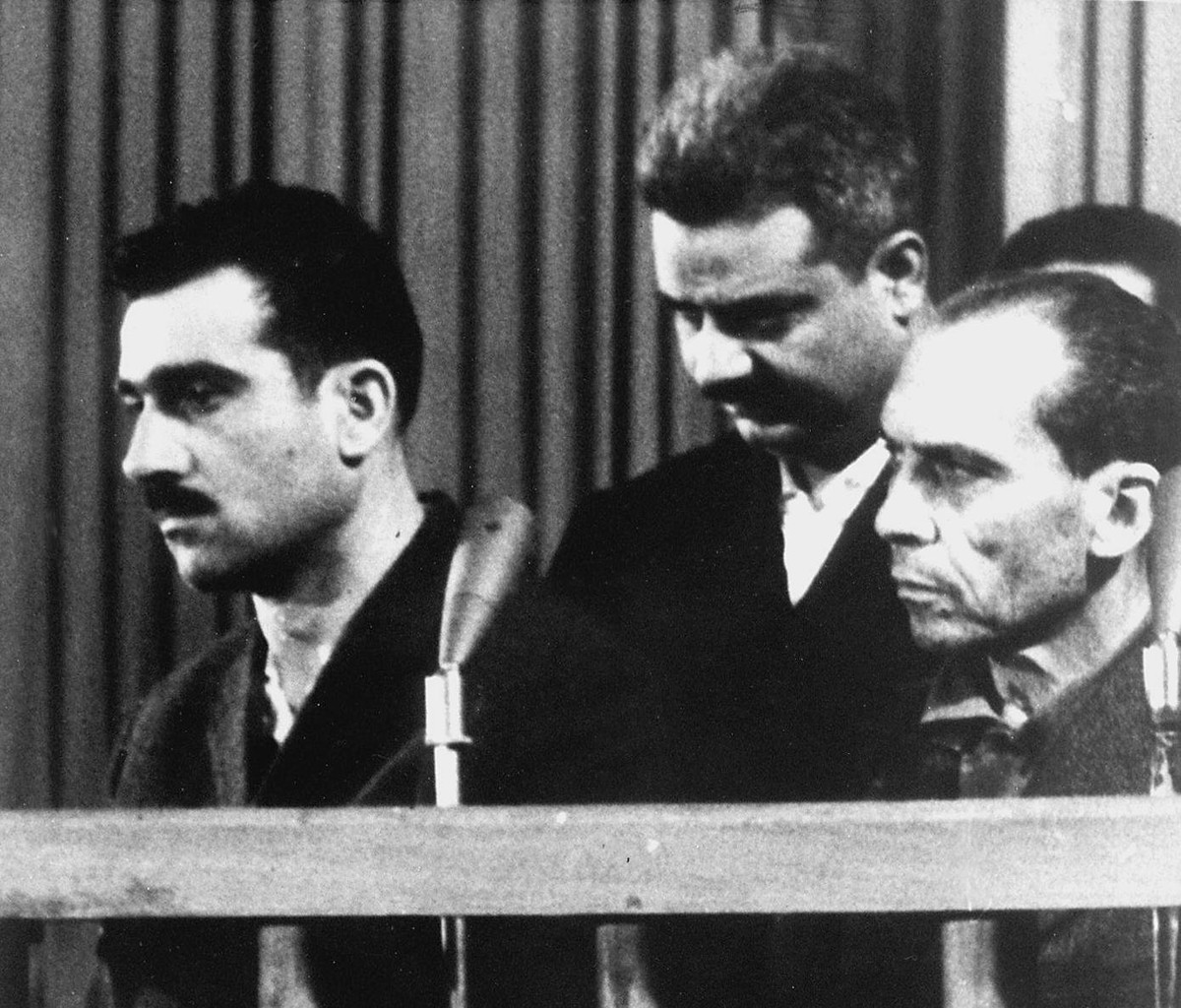 Eli Cohen tại phiên tòa xét sử của tòa án tối cao Syria. Ảnh: Sputnik.