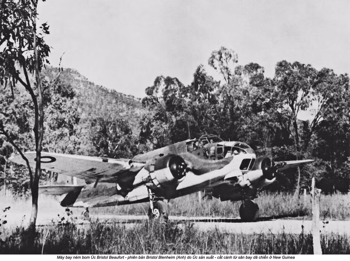 Máy bay ném bom tầm xa của Australia loại Bristol Beaufort được xây dựng dựa trên phiên bản máy bay cùng tên do Anh thiết kế. Nguồn ảnh: Flickr.