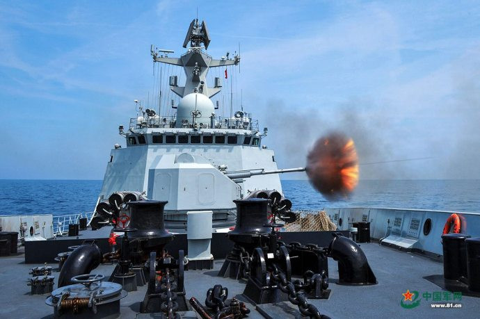 Khu trục hạm Đại Khánh của Hải quân Trung Quốc là loại khu trục hạm hiện đại bậc nhất của Hải quân nước này, được đóng theo lớp Type 054A. Nguồn ảnh: China81.