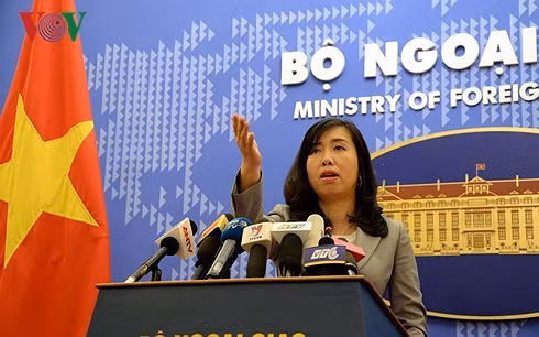 Người phát ngôn Bộ Ngoại giao Lê Thị Thu Hằng.