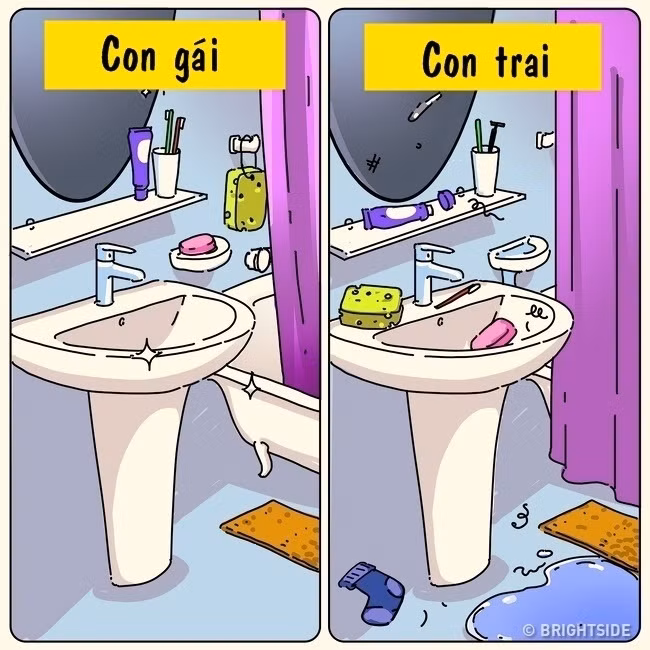 Lúc mới tán tỉnh, nhiều anh chàng luôn xuất hiện với diện mạo sáng trưng, tươm tất từ đầu đến chân. Nhưng sự thật thì “sạch sẽ” là hai từ xa xỉ chỉ dùng để đi “cua gái” mà thôi. Thế nên, đừng hốt hoảng nếu bạn chứng kiến sự bừa bộn này của chàng trai mình đã lỡ yêu nhé.