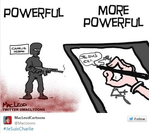 Họa sĩ còn mạnh hơn cả những tên khủng bố.