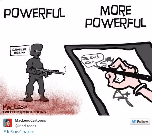 Họa sĩ còn mạnh hơn cả những tên khủng bố.