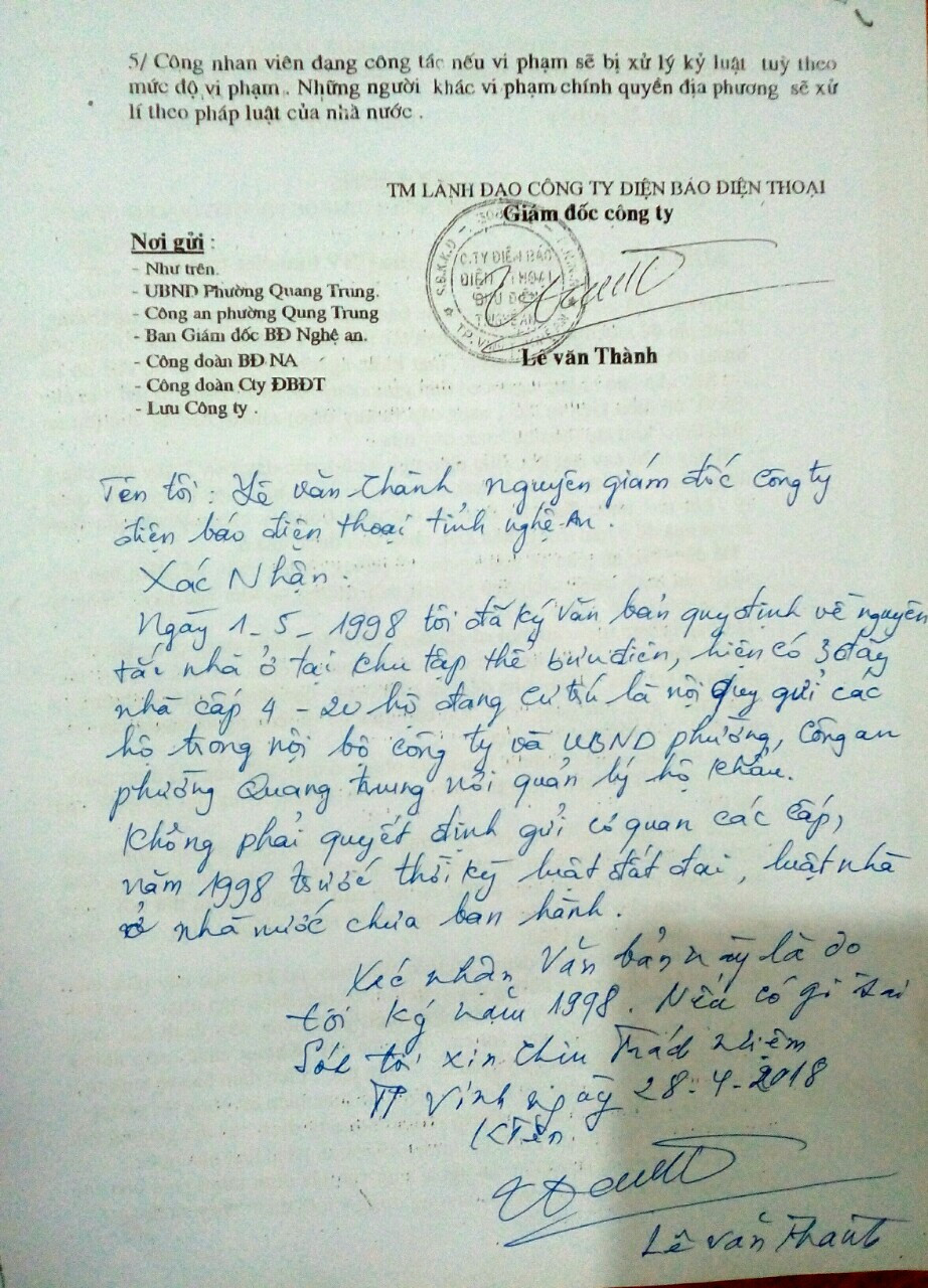 Nghe An: Hang chuc ho dan sap bi day ra duong vi 