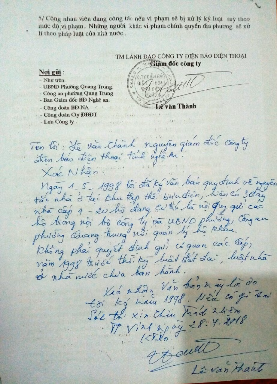 Nghe An: Hang chuc ho dan sap bi day ra duong vi 