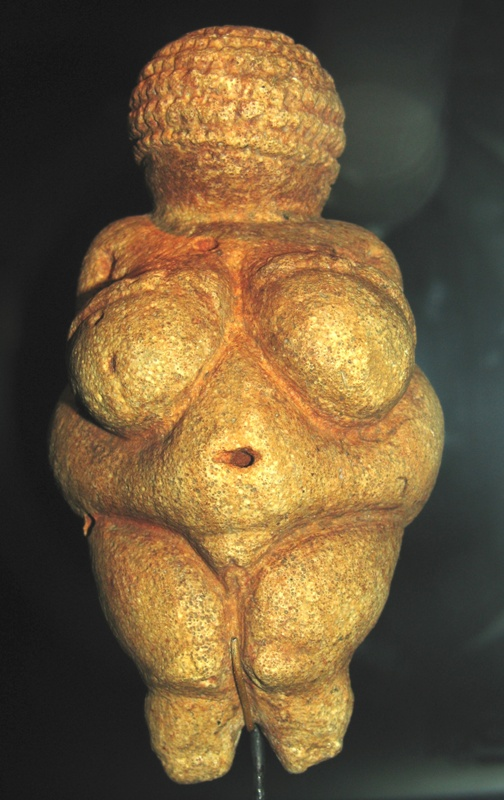 Tượng Venus of Willendorf cao hơn 11 cm, được chạm khắc từ đá vôi, có màu đất đỏ và miêu tả hình dạng của một người phụ nữ khỏa thân. Tượng không có khuôn mặt, nhưng trên đầu nhân vật được trang trí như kiểu tóc tết hay một chiếc mũ họa tiết. Tuy nhiên, một chi tiết cũng thú vị không kém chính là hình dạng cơ thể được khắc họa khá đầy đặn, nhấn mạnh đến khả năng sinh sản và sự sinh sôi nảy nở.