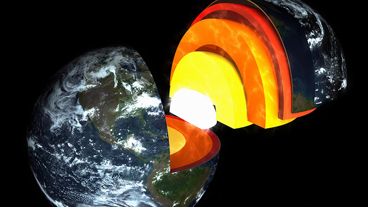 Trước đây, cấu trúc bên trong Trái Đất vốn dĩ được xác định bao gồm một loạt các lớp đồng tâm, kéo dài từ phần vỏ cho đến lõi.