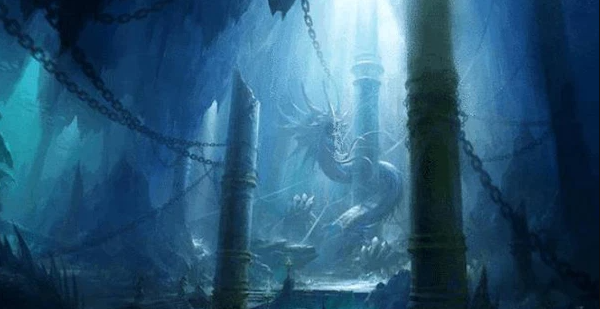 Người dân nơi đây kể lại rằng, trước đây có một con rồng già bị nhốt xuống giếng bằng dây xích dài. Nếu kéo xích sắt lên khỏi miệng giếng, rồng sẽ giận dữ, phát ra tiếng gầm và phun nước lên.