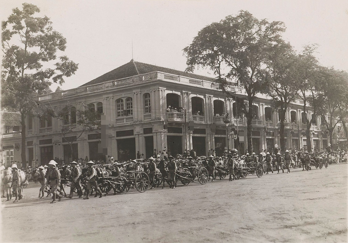 Đường phố Sài Gòn ngày 14/7/1929.