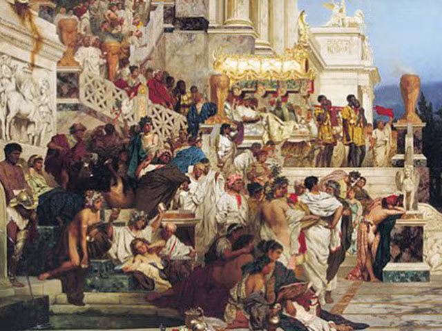 Ông lấy một ví dụ điển hình là Hoàng đế Claudius, người trị vì La Mã vào khoảng 24/1/41 cho đến khi băng hà năm 54, vị hoàng đế mà Nriagu tin rằng bị nhiễm độc chì rất nặng.