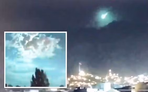 Nhiều người cho rằng đó là UFO, có người lại đoán rằng là mảnh vỡ tên lửa bị rơi ở Thổ Nhĩ Kỳ.