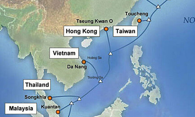 Có chiều dài khoảng 10.400 km, tuyến cáp APG được đưa vào vận hành chính thức từ tháng 12/2016. Cáp được đặt ngầm dưới biển Thái Bình Dương, có các điểm kết nối ở Trung Quốc, Hong Kong (Trung Quốc), Đài Loan (Trung Quốc), Nhật Bản, Hàn Quốc, Malaysia, Singapore, Thái Lan và Việt Nam.