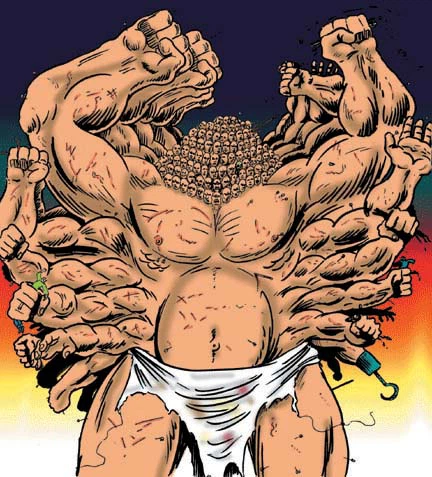 Hành động này đã gây đau đớn cho Gaea và cũng nhen nhóm ý định lật đổ Uranus của nữ thần. Khi được Zeus giải cứu, các Hecatonchires trở thành đồng minh và giúp ông đánh bại các Titan. Sau cuộc chiến, Zeus giao cho họ nhiệm vụ canh gác ngục Tartarus.