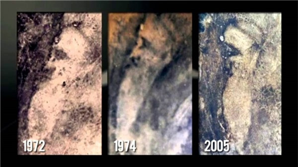 Sau đó, một cuộc khai quật nền nhà đã khiến ai cũng "lạnh người" khi dưới sâu nền đất chỗ lò sưởi này người ta đã thu được hàng trăm bộ xương người, điều đặc biệt là chúng gần như không có đầu. Tiến hành phóng xạ cac-bon cho thấy, đây là xương người chết từ thế kỷ XIII - đó có thể là một hố chôn tập thể của những phạm nhân bị tử hình. Sau khi gia đình bà mang các hài cốt đi chôn cất ở gần đó, mọi chuyện tưởng chừng như êm xuôi thì một ngày nọ, gương mặt đó không những không mất đi mà còn rủ thêm nhiều bạn bè của mình tới viếng thăm gia chủ. Có rất nhiều gương mặt, rất nhiều lứa tuổi thay nhau xuất hiện, họ di chuyển, lan rộng khắp nền nhà.