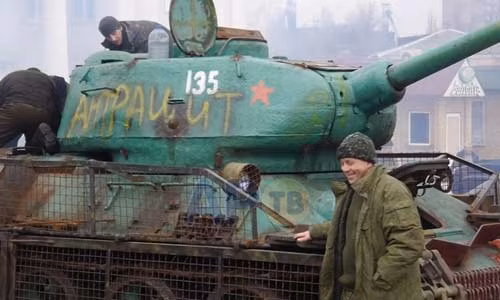 Ly khai Ukraine khoi phuc xe tang T-34 huyen thoai-Hinh-2