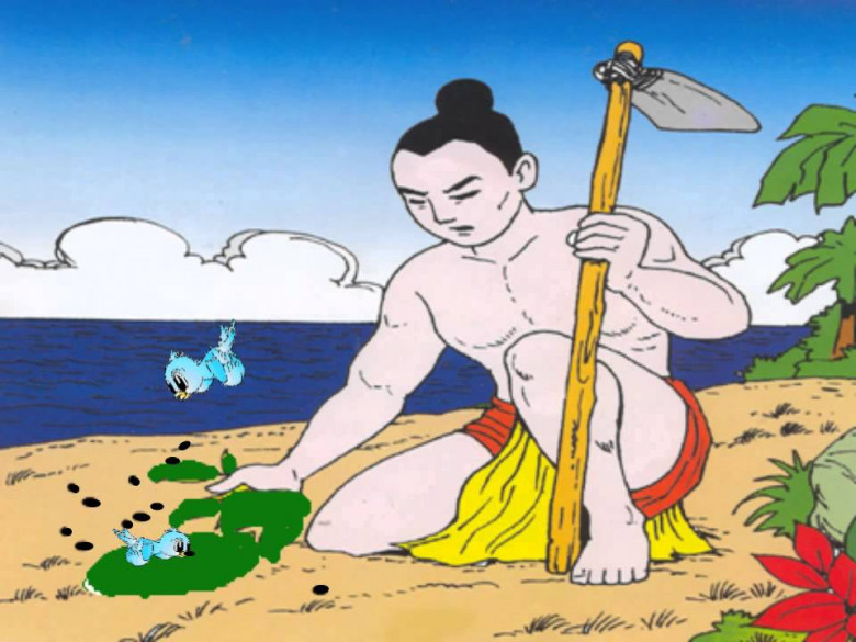 Truyền thuyết về Mai An Tiêm: Vì câu nói “Của biếu là của lo, của cho là của nợ” mà Mai An Tiêm - con nuôi vua Hùng bị đẩy ra đảo hoang. Nhặt được hạt giống, Mai An Tiêm mạnh dạn gieo, chăm sóc giống cây lạ và đã cho ra loại quả dưa hấu có vị ngọt mát, ăn đỡ khát, khỏe người. Nhờ đó mà Mai An Tiêm được vua tin tưởng, cho trở lại cung đình.