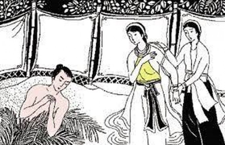 Truyền thuyết về Chử Đồng Tử: Trong một lần ngao du, công chúa Tiên Dung – con vua Hùng thứ 18 đã gặp chàng trai nghèo Chử Đồng Tử và kết duyên vợ chồng. Hai vợ chồng cố gắng làm ăn, tầm sư học đạo và được truyền bảo vật quý. Không ngờ, bảo vật này lại khiến vua Hùng cho rằng họ tạo phản nên đem quân đến bắt. Bất ngờ, cả vùng đất nơi Chử Đồng Tử và Tiên Dung ở bất ngờ bay lên trời, để lại đầm sâu mang tên Nhất Dạ Trạch