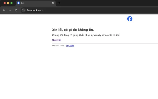 Facebook loi tren toan cau, khong the truy cap bang may tinh-Hinh-2
