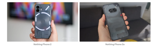 Nothing Phone 3a Pro bị xem là bước lùi so với Nothing Phone 2a, vốn có sự cân bằng hài hòa giữa các yếu tố thiết kế. (Ảnh: markettimes)