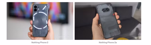 Nothing Phone 3a Pro bị xem là bước lùi so với Nothing Phone 2a, vốn có sự cân bằng hài hòa giữa các yếu tố thiết kế. (Ảnh: markettimes)