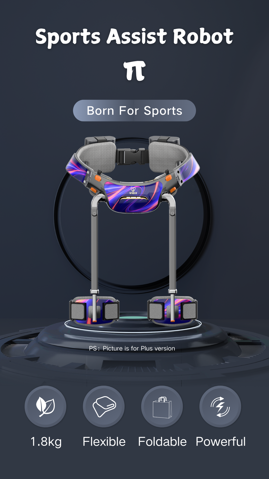 Khi đeo "chân robot" này vào, nó tạo ra lực đẩy 500W giúp giảm tải cho chân người dùng.(Ảnh: Thanh niên Việt)