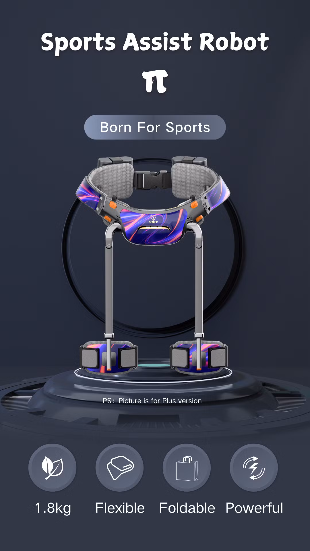 Khi đeo "chân robot" này vào, nó tạo ra lực đẩy 500W giúp giảm tải cho chân người dùng.(Ảnh: Thanh niên Việt)