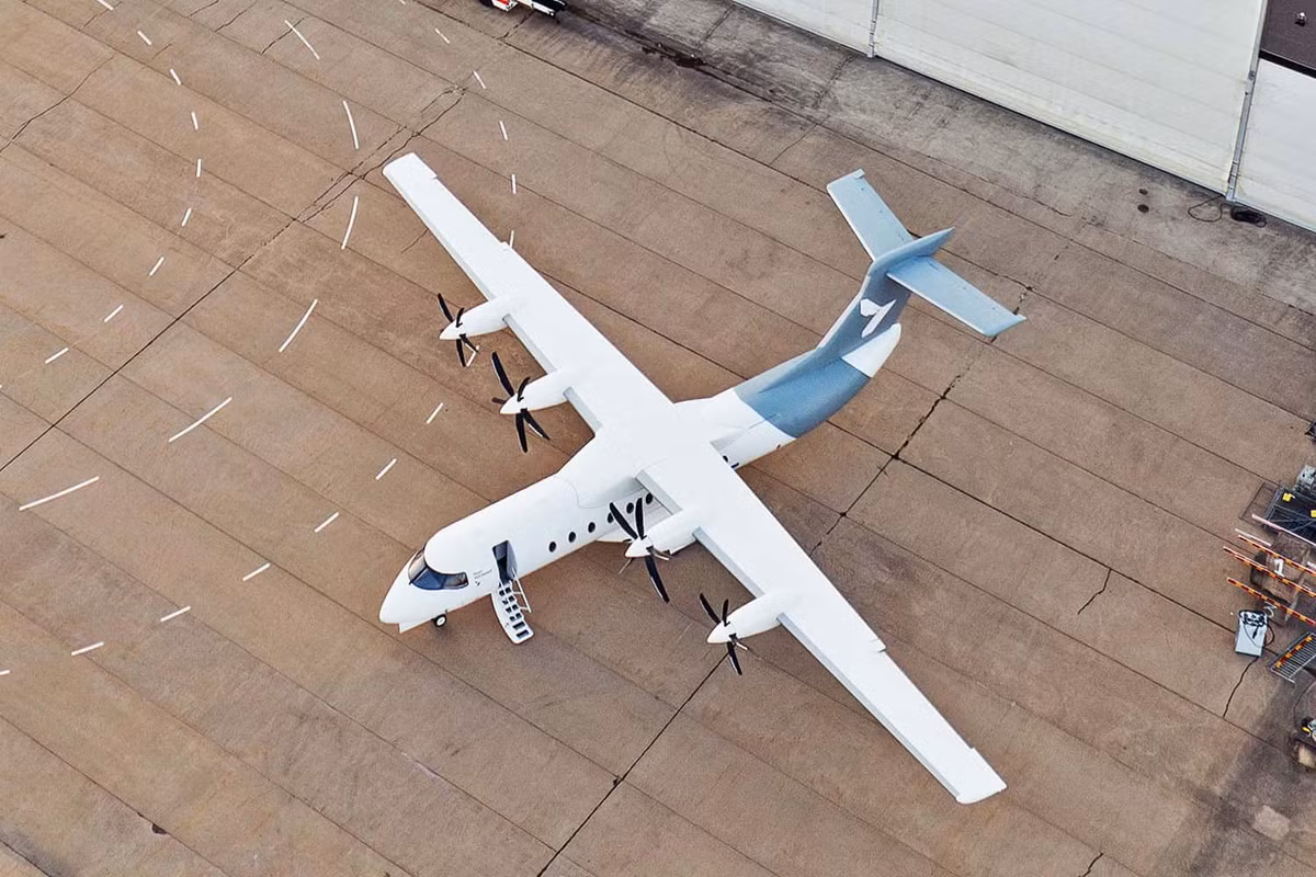 Hệ thống đẩy hybrid độc lập giúp máy bay vận hành với hiệu suất cao và giảm phát thải.(Ảnh:Air Data News)