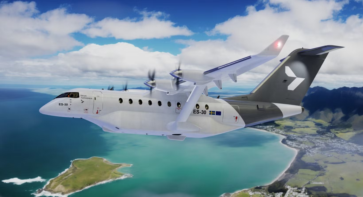 Heart Aerospace đặt mục tiêu phi carbon hóa ngành hàng không trong vòng 25 năm tới.(Ảnh: Simple Flying)