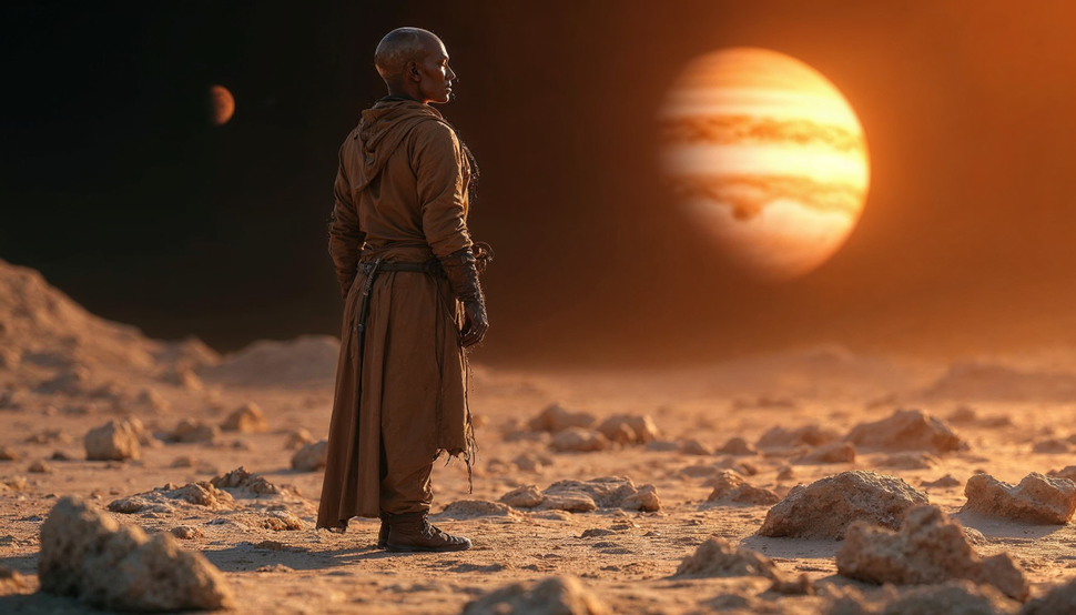 Không chỉ sống trên Trái Đất, con người sẽ di cư đến nhiều hành tinh khác trong hệ Mặt Trời và xa hơn.(Ảnh: Freepik/Future AI)