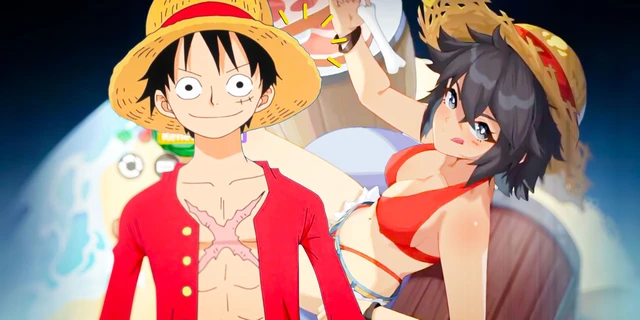 Trò chơi áp dụng xu hướng "nữ hóa" 100% các nhân vật nổi tiếng từ manga/anime như Luffy, Goku, Naruto, Eren.(Ảnh: gamek)