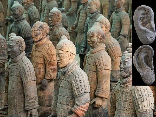 Mỗi pho tượng đều có khuôn mặt khác nhau, thể hiện sự sống động như một đội quân thật. (Ảnh: Báo Văn Hóa)