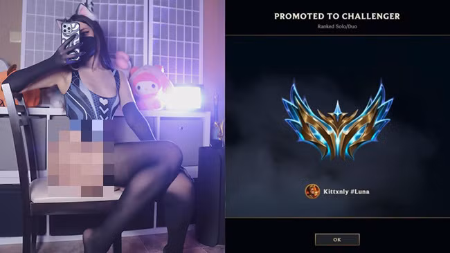 Cô sở hữu nickname Kittxnly, đồng thời là một cosplayer nổi tiếng với phong cách táo bạo và thu hút. (Ảnh: xemgame.com)