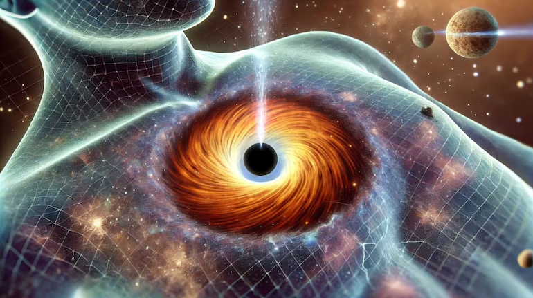 Nếu lỗ đen nhỏ hơn một tiểu hành tinh, nó sẽ đi qua cơ thể mà không gây ra bất kỳ ảnh hưởng đáng kể nào. (Ảnh: Moneycontrol)