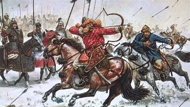 Sự tàn sát do Thành Cát Tư Hãn khởi xướng khiến dân số giảm mạnh, giúp rừng mọc lại và hấp thụ nhiều carbon hơn. (Ảnh:Dân Việt)